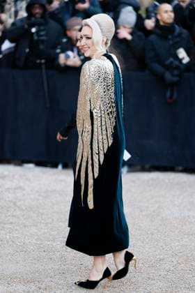 PFW - Schiaparell Arrivals Paris, France - January 27: Guest arrives to Schiaparelli fashion show during the Haute Couture Fall Winter 2025 - 2026 Fashion Week on January 27, 2025 in Paris, France. Photo by Marco Piovanotto Abacapress Paris France  Copyright: xPiovanottoxMarco ABACAx
