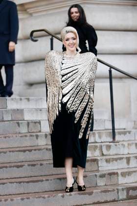 PFW - Schiaparell Arrivals Paris, France - January 27: Guest arrives to Schiaparelli fashion show during the Haute Couture Fall Winter 2025 - 2026 Fashion Week on January 27, 2025 in Paris, France. Photo by Marco Piovanotto Abacapress Paris France  Copyright: xPiovanottoxMarco ABACAx