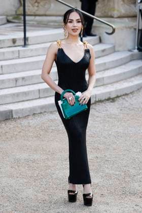 PFW - Schiaparell Arrivals Paris, France - January 27: Guest arrives to Schiaparelli fashion show during the Haute Couture Fall Winter 2025 - 2026 Fashion Week on January 27, 2025 in Paris, France. Photo by Marco Piovanotto Abacapress Paris France  Copyright: xPiovanottoxMarco ABACAx