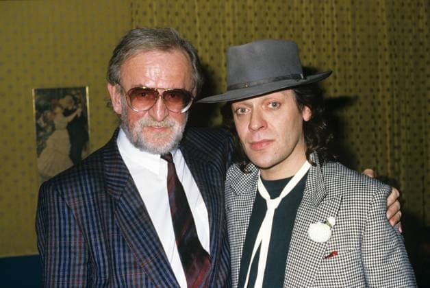 Archivbilder der Woche KW05 Konzertveranstalter Fritz Rau und Sänger Udo Lindenberg bei einer Veranstaltung, Hamburg 1989