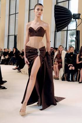 Schiaparelli Haute Couture spring summer 2025, Paris January 2025 Schiaparelli Haute Couture spring summer 2025, Paris January 2025, Credit:Zeppelin Avalon  Copyright: xZeppelinx xAvalonx 0958239528