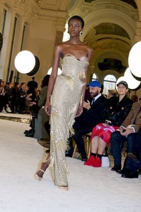 Schiaparelli Haute Couture spring summer 2025, Paris January 2025 Schiaparelli Haute Couture spring summer 2025, Paris January 2025, Credit:Zeppelin Avalon  Copyright: xZeppelinx xAvalonx 0958239569