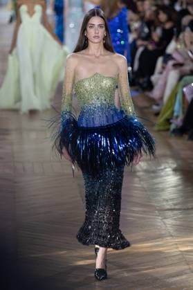 Paris Fashion Week, Georges Hobeika Modenschau Paris Fashion Week Defile Georges Hobeika Defile printemps ete 2025 de Georges Hobeika 439745 2025 01 27 Paris France  Copyright: xSebastienxFremontx xStarfacex STAR_439745_026