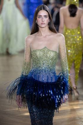 Paris Fashion Week, Georges Hobeika Modenschau Paris Fashion Week Defile Georges Hobeika Defile printemps ete 2025 de Georges Hobeika 439745 2025 01 27 Paris France  Copyright: xSebastienxFremontx xStarfacex STAR_439745_027