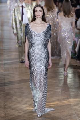 Paris Fashion Week, Georges Hobeika Modenschau Paris Fashion Week Defile Georges Hobeika Defile printemps ete 2025 de Georges Hobeika 439745 2025 01 27 Paris France  Copyright: xSebastienxFremontx xStarfacex STAR_439745_052