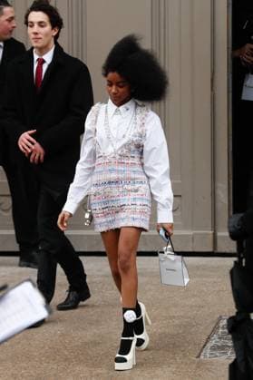 Celebrities at Chanel Collection Haute Couture Spring Summer 2025 during Paris Fashion Week PFW Joyce Cisse Celebrities at Chanel Collection Haute Couture Spring Summer 2025 during Paris Fashion Week PFW, on january 28th 2025 Christophe Clovis Bestimage Celebrities at Chanel Fashion Show Haute Couture Spring Summer 2025 during Paris Fashion Week, on january 28th 2025 Paris France  Copyright: xChristophexClovisx xBestimagexChristophexClovisx xBestimagex