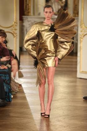 PFW Lena Erziak Runway A Model walks the runway during the Lena Erziak Women s Haute-Couture Spring Summer 2025 show as part of Paris Fashion Week in Paris, France on January 28, 2025. Photo by Jerome Dominé ABACAPRESS.COM  Copyright: xDominexJerome ABACAx