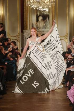 PFW Lena Erziak Runway A Model walks the runway during the Lena Erziak Women s Haute-Couture Spring Summer 2025 show as part of Paris Fashion Week in Paris, France on January 28, 2025. Photo by Jerome Dominé ABACAPRESS.COM  Copyright: xDominexJerome ABACAx