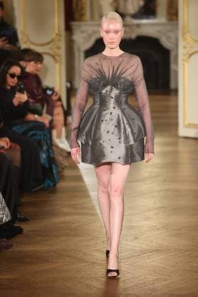 PFW Lena Erziak Runway A Model walks the runway during the Lena Erziak Women s Haute-Couture Spring Summer 2025 show as part of Paris Fashion Week in Paris, France on January 28, 2025. Photo by Jerome Dominé ABACAPRESS.COM  Copyright: xDominexJerome ABACAx