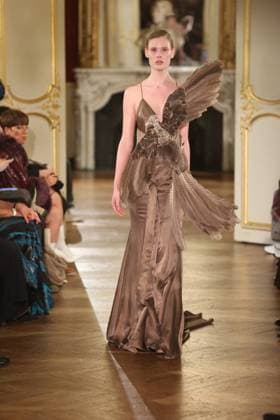PFW Lena Erziak Runway A Model walks the runway during the Lena Erziak Women s Haute-Couture Spring Summer 2025 show as part of Paris Fashion Week in Paris, France on January 28, 2025. Photo by Jerome Dominé ABACAPRESS.COM  Copyright: xDominexJerome ABACAx