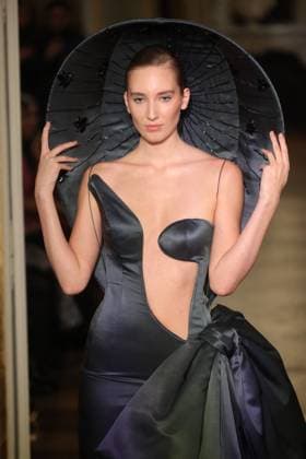 PFW Lena Erziak Runway A Model walks the runway during the Lena Erziak Women s Haute-Couture Spring Summer 2025 show as part of Paris Fashion Week in Paris, France on January 28, 2025. Photo by Jerome Dominé ABACAPRESS.COM  Copyright: xDominexJerome ABACAx