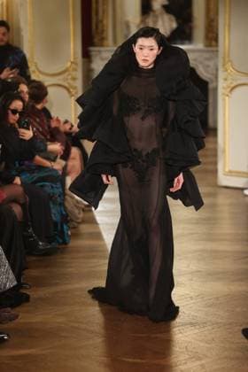 PFW Lena Erziak Runway A Model walks the runway during the Lena Erziak Women s Haute-Couture Spring Summer 2025 show as part of Paris Fashion Week in Paris, France on January 28, 2025. Photo by Jerome Dominé ABACAPRESS.COM  Copyright: xDominexJerome ABACAx