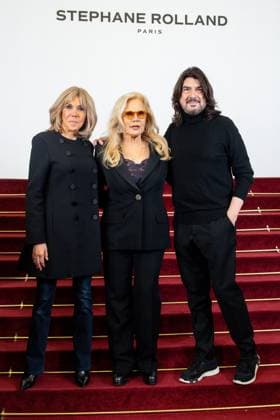 PFW - Stephane Rolland HC - Photocall NB Brigitte Macron, Sylvie Vartan, Stephane Rolland attends the Schiaparelli Haute Couture Spring-Summer 2025 show as part of Paris Fashion Week on January 28 2025 in Paris, France. Photo by Nasser Berzane ABACAPRESS.COM Paris France  Copyright: xBerzanexNasser ABACAx