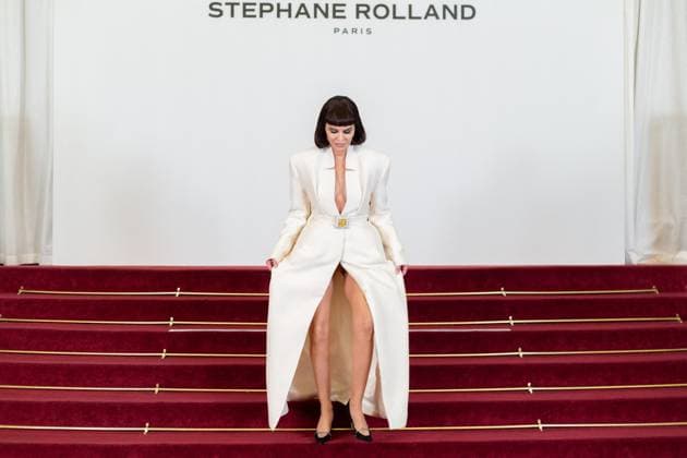 PFW - Stephane Rolland HC - Photocall NB Lisa Rinna attends the Schiaparelli Haute Couture Spring-Summer 2025 show as part of Paris Fashion Week on January 28 2025 in Paris, France. Photo by Nasser Berzane ABACAPRESS.COM Paris France  Copyright: xBerzanexNasser ABACAx