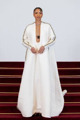 PFW - Stephane Rolland HC - Photocall NB Flora Coquerel attends the Schiaparelli Haute Couture Spring-Summer 2025 show as part of Paris Fashion Week on January 28 2025 in Paris, France. Photo by Nasser Berzane ABACAPRESS.COM Paris France  Copyright: xBerzanexNasser ABACAx