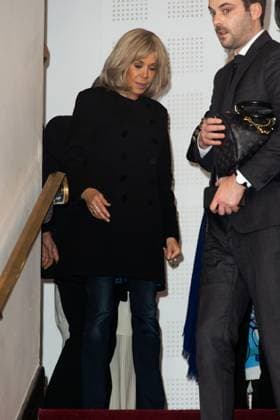 PFW - Stephane Rolland HC - Photocall NB Brigitte Macron attends the Schiaparelli Haute Couture Spring-Summer 2025 show as part of Paris Fashion Week on January 28 2025 in Paris, France. Photo by Nasser Berzane ABACAPRESS.COM Paris France  Copyright: xBerzanexNasser ABACAx