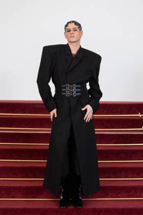 PFW - Stephane Rolland HC - Photocall NB Raphael Say attends the Schiaparelli Haute Couture Spring-Summer 2025 show as part of Paris Fashion Week on January 28 2025 in Paris, France. Photo by Nasser Berzane ABACAPRESS.COM Paris France  Copyright: xBerzanexNasser ABACAx