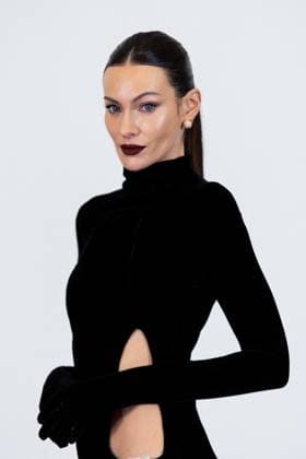 PFW - Stephane Rolland HC - Photocall NB Paola Turani attends the Schiaparelli Haute Couture Spring-Summer 2025 show as part of Paris Fashion Week on January 28 2025 in Paris, France. Photo by Nasser Berzane ABACAPRESS.COM Paris France  Copyright: xBerzanexNasser ABACAx