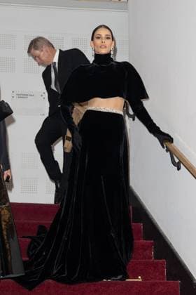 PFW - Stephane Rolland HC - Photocall NB Dy Miryan attends the Schiaparelli Haute Couture Spring-Summer 2025 show as part of Paris Fashion Week on January 28 2025 in Paris, France. Photo by Nasser Berzane ABACAPRESS.COM Paris France  Copyright: xBerzanexNasser ABACAx