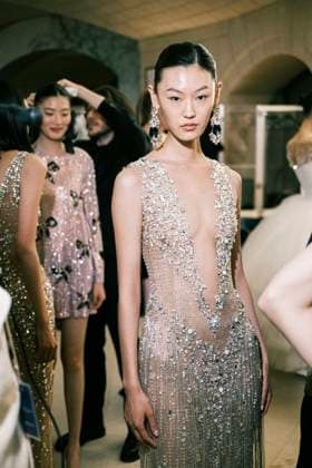 Paris Fashion Week HC SS25 Célia Kritharioti 439800 2025 01 28 France  Copyright: xJean-BaptistexSoulliatx xStarfacex STAR_439800_008