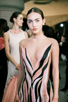 Paris Fashion Week HC SS25 Célia Kritharioti 439800 2025 01 28 France  Copyright: xJean-BaptistexSoulliatx xStarfacex STAR_439800_011
