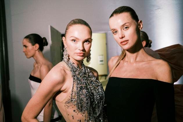 Paris Fashion Week HC SS25 Célia Kritharioti Romee Strijd, Krystyna Pyszkova 439800 2025 01 28 France  Copyright: xJean-BaptistexSoulliatx xStarfacex STAR_439800_034