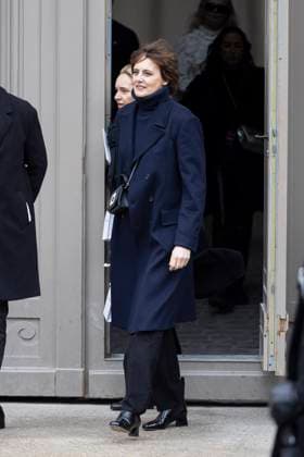 PFW - Chanel Exit Paris, France - January 28: Ines De La Fressange leaves Chanel fashion show during the Haute Couture Fall Winter 2025 - 2026 Fashion Week on January 28, 2025 in Paris, France. Photo by ABACAPRESS.COM Paris France  Copyright: xABACAx