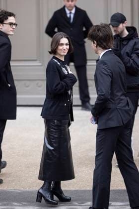PFW - Chanel Exit Paris, France - January 28: Anamaria Vartolomei leaves Chanel fashion show during the Haute Couture Fall Winter 2025 - 2026 Fashion Week on January 28, 2025 in Paris, France. Photo by ABACAPRESS.COM Paris France  Copyright: xABACAx