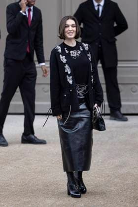 PFW - Chanel Exit Paris, France - January 28: Anamaria Vartolomei leaves Chanel fashion show during the Haute Couture Fall Winter 2025 - 2026 Fashion Week on January 28, 2025 in Paris, France. Photo by ABACAPRESS.COM Paris France  Copyright: xABACAx
