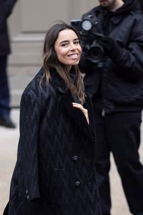 PFW - Chanel Exit Paris, France - January 28: Elodie Bouchez leaves Chanel fashion show during the Haute Couture Fall Winter 2025 - 2026 Fashion Week on January 28, 2025 in Paris, France. Photo by ABACAPRESS.COM Paris France  Copyright: xABACAx