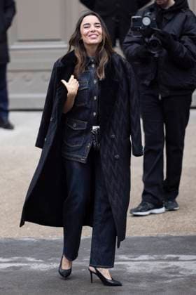 PFW - Chanel Exit Paris, France - January 28: Elodie Bouchez leaves Chanel fashion show during the Haute Couture Fall Winter 2025 - 2026 Fashion Week on January 28, 2025 in Paris, France. Photo by ABACAPRESS.COM Paris France  Copyright: xABACAx