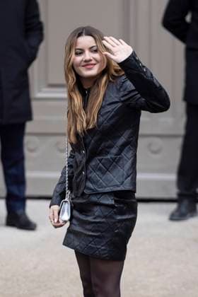 PFW - Chanel Exit Paris, France - January 28: Amandine De La Richardiere leaves Chanel fashion show during the Haute Couture Fall Winter 2025 - 2026 Fashion Week on January 28, 2025 in Paris, France. Photo by ABACAPRESS.COM Paris France  Copyright: xABACAx