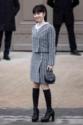 PFW - Chanel Exit Paris, France - January 28: Go Yoon Jung leaves Chanel fashion show during the Haute Couture Fall Winter 2025 - 2026 Fashion Week on January 28, 2025 in Paris, France. Photo by ABACAPRESS.COM Paris France  Copyright: xABACAx