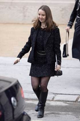 PFW - Chanel Exit Paris, France - January 28: Princess Alexandra of Hanover leaves Chanel fashion show during the Haute Couture Fall Winter 2025 - 2026 Fashion Week on January 28, 2025 in Paris, France. Photo by ABACAPRESS.COM Paris France  Copyright: xABACAx