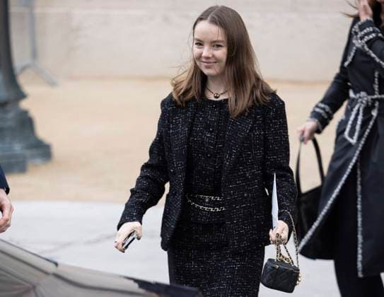 PFW - Chanel Exit Paris, France - January 28: Princess Alexandra of Hanover leaves Chanel fashion show during the Haute Couture Fall Winter 2025 - 2026 Fashion Week on January 28, 2025 in Paris, France. Photo by ABACAPRESS.COM Paris France  Copyright: xABACAx