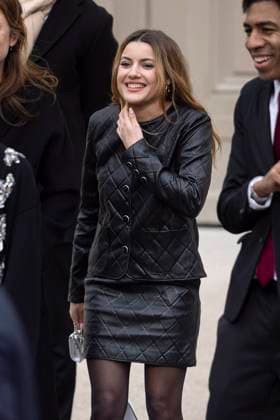 PFW - Chanel Exit Paris, France - January 28: Amandine De La Richardiere leaves Chanel fashion show during the Haute Couture Fall Winter 2025 - 2026 Fashion Week on January 28, 2025 in Paris, France. Photo by ABACAPRESS.COM Paris France  Copyright: xABACAx