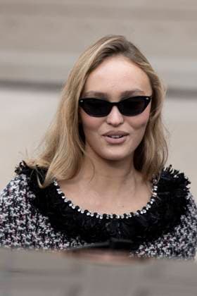 PFW - Chanel Exit Paris, France - January 28: Lily Rose Depp leaves Chanel fashion show during the Haute Couture Fall Winter 2025 - 2026 Fashion Week on January 28, 2025 in Paris, France. Photo by ABACAPRESS.COM Paris France  Copyright: xABACAx
