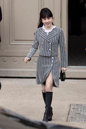 PFW - Chanel Exit Go Yoon Jung attends the Chanel Haute Couture Spring-Summer 2025 show as part of Paris Fashion Week on January 28, 2025 in Paris, France. Photo by ABACAPRESS.COM Paris France  Copyright: xABACAx