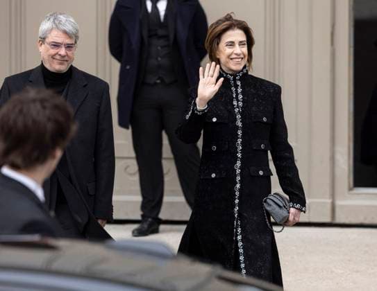 PFW - Chanel Exit Paris, France - January 28: Fernanda Torres leaves Chanel fashion show during the Haute Couture Fall Winter 2025 - 2026 Fashion Week on January 28, 2025 in Paris, France. Photo by ABACAPRESS.COM Paris France  Copyright: xABACAx