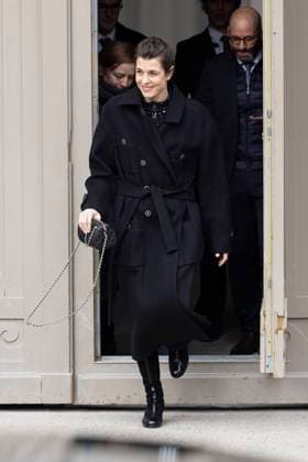 PFW - Chanel Exit Paris, France - January 28: Charlotte Casiraghi leaves Chanel fashion show during the Haute Couture Fall Winter 2025 - 2026 Fashion Week on January 28, 2025 in Paris, France. Photo by ABACAPRESS.COM Paris France  Copyright: xABACAx