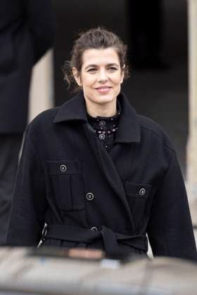 PFW - Chanel Exit Paris, France - January 28: Charlotte Casiraghi leaves Chanel fashion show during the Haute Couture Fall Winter 2025 - 2026 Fashion Week on January 28, 2025 in Paris, France. Photo by ABACAPRESS.COM Paris France  Copyright: xABACAx