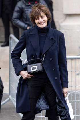 PFW - Chanel Exit Paris, France - January 28: Ines De La Fressange leaves Chanel fashion show during the Haute Couture Fall Winter 2025 - 2026 Fashion Week on January 28, 2025 in Paris, France. Photo by Marco Piovanotto ABACAPRESS.COM Paris France  Copyright: xPiovanottoxMarco ABACAx