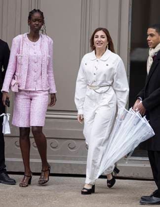 PFW - Chanel Exit Paris, France - January 28: Ramata-Toulaye Sy, Audrey Diwan leaves Chanel fashion show during the Haute Couture Fall Winter 2025 - 2026 Fashion Week on January 28, 2025 in Paris, France. Photo by Marco Piovanotto ABACAPRESS.COM Paris France  Copyright: xPiovanottoxMarco ABACAx