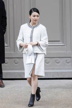 PFW - Chanel Exit Paris, France - January 28: Fumi Nikaido leaves Chanel fashion show during the Haute Couture Fall Winter 2025 - 2026 Fashion Week on January 28, 2025 in Paris, France. Photo by Marco Piovanotto ABACAPRESS.COM Paris France  Copyright: xPiovanottoxMarco ABACAx