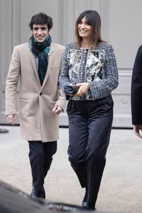PFW - Chanel Exit Paris, France - January 28: Caroline de Maigret leaves Chanel fashion show during the Haute Couture Fall Winter 2025 - 2026 Fashion Week on January 28, 2025 in Paris, France. Photo by Marco Piovanotto ABACAPRESS.COM Paris France  Copyright: xPiovanottoxMarco ABACAx