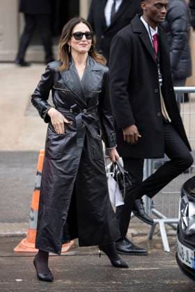 PFW - Chanel Exit Paris, France - January 28: Elsa Zylberstein leaves Chanel fashion show during the Haute Couture Fall Winter 2025 - 2026 Fashion Week on January 28, 2025 in Paris, France. Photo by Marco Piovanotto ABACAPRESS.COM Paris France  Copyright: xPiovanottoxMarco ABACAx