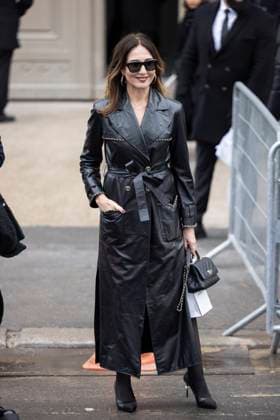 PFW - Chanel Exit Paris, France - January 28: Elsa Zylberstein leaves Chanel fashion show during the Haute Couture Fall Winter 2025 - 2026 Fashion Week on January 28, 2025 in Paris, France. Photo by Marco Piovanotto ABACAPRESS.COM Paris France  Copyright: xPiovanottoxMarco ABACAx