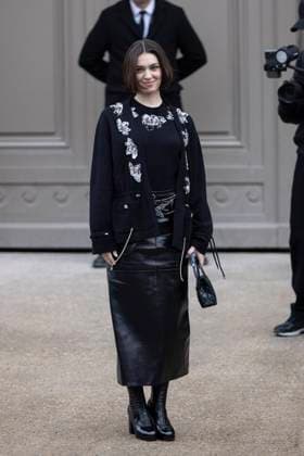 PFW - Chanel Exit Paris, France - January 28: Anamaria Vartolomei leaves Chanel fashion show during the Haute Couture Fall Winter 2025 - 2026 Fashion Week on January 28, 2025 in Paris, France. Photo by Marco Piovanotto ABACAPRESS.COM Paris France  Copyright: xPiovanottoxMarco ABACAx