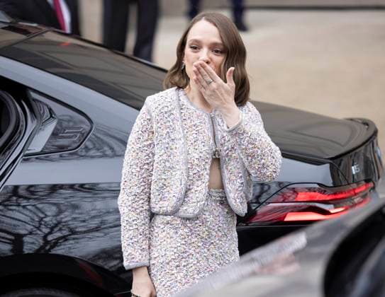 PFW - Chanel Exit Paris, France - January 28: Shira Hass leaves Chanel fashion show during the Haute Couture Fall Winter 2025 - 2026 Fashion Week on January 28, 2025 in Paris, France. Photo by Marco Piovanotto ABACAPRESS.COM Paris France  Copyright: xPiovanottoxMarco ABACAx