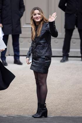 PFW - Chanel Exit Paris, France - January 28: Amandine De La Richardiere leaves Chanel fashion show during the Haute Couture Fall Winter 2025 - 2026 Fashion Week on January 28, 2025 in Paris, France. Photo by Marco Piovanotto ABACAPRESS.COM Paris France  Copyright: xPiovanottoxMarco ABACAx
